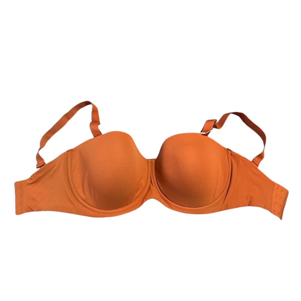 Skims Fits Every Strapless Bra 34H Bronze Comfort Adjustable/ Removable Straps